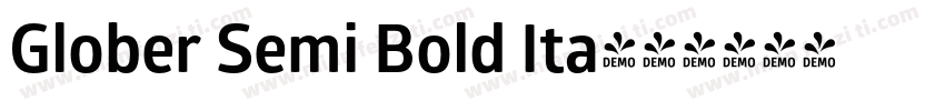 Glober Semi Bold Ita字体转换